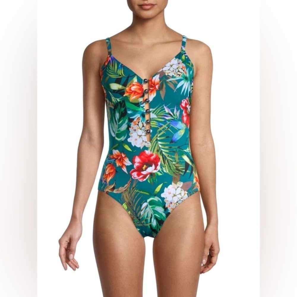 NWT $162 MAGICSUIT Serenity Stella ​Floral One-Piece Swimsuit Size 12